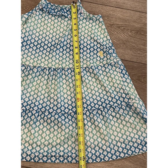 Tommy Bahama Dress Girls Size 7 Sleeveless Blue Spring Summer Dress Tropical - Picture 4 of 7